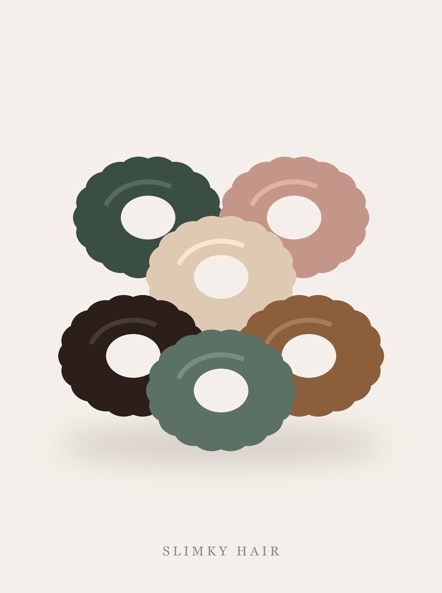Satin Scrunchies (Set of 6) front packaging