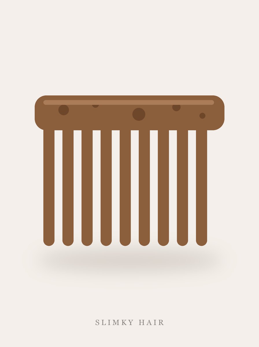 Wide-Tooth Detangling Comb front packaging